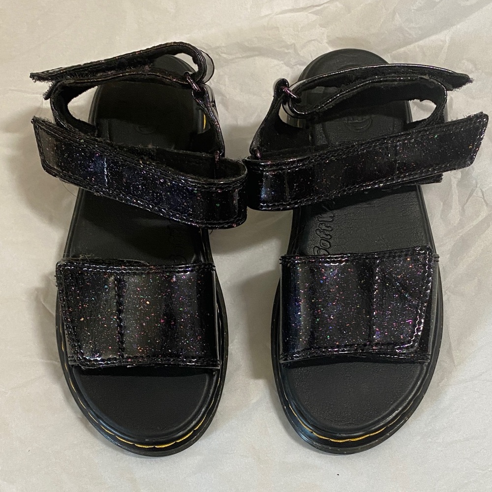 Dr. Martens Kids Black Sparkle Sandals NWOT Size 1